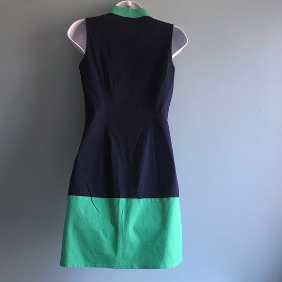 Sail to Sable STS Color-block Blue/green Tunic Dress. XS - Picture 6 of 8